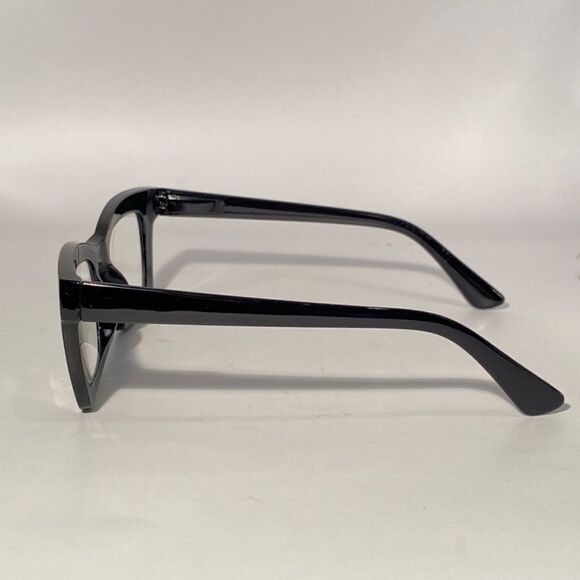 1073 Gretchen Reading Glasses 2.5 Square Readers Black Frames Oversize NWT - Picture 4 of 9